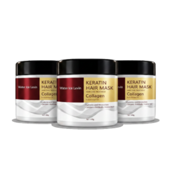 Collagen keratin hair treatment for dry damaged hair repair