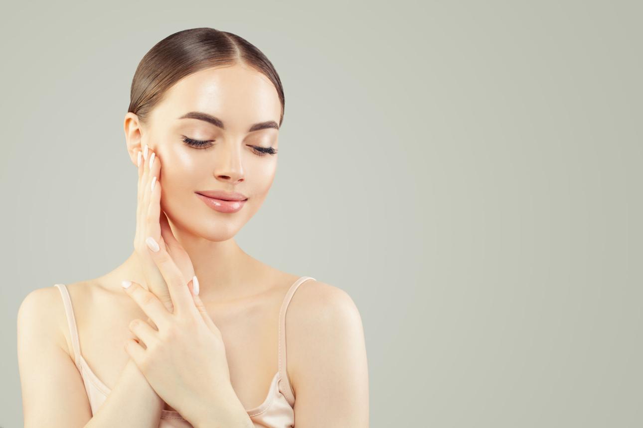 Smooth youthful skin supported by collagen hydration and skincare