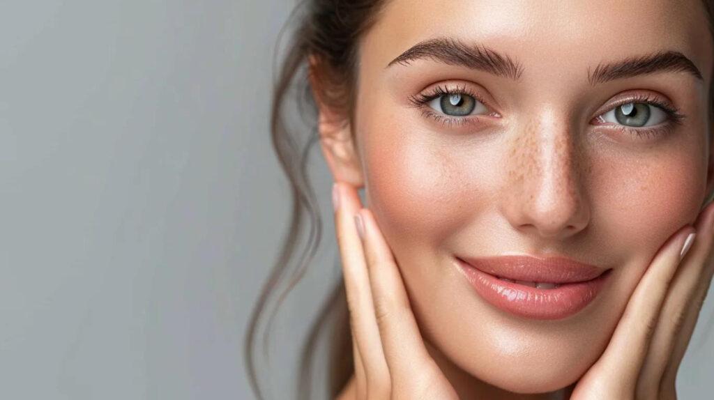 Fresh radiant skin supported by collagen skincare routine